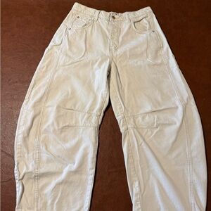 We The Free Free People Good Luck Mid Rise Barrel Jeans -Size 29